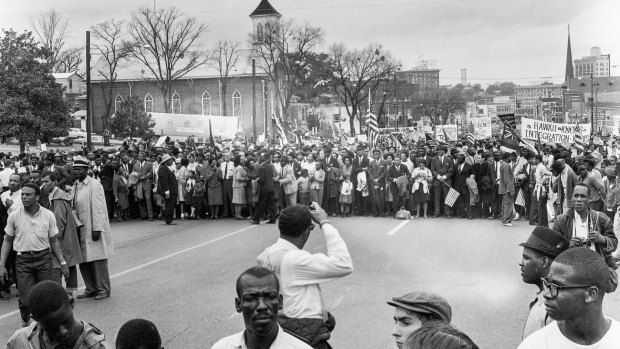 A painful history: John Lewis participated in the Selma March in 1965. 