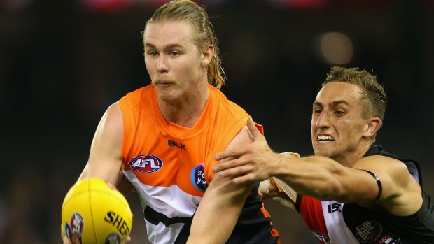 Giants forward Cam McCarthy could be heading to Fremantle next season.