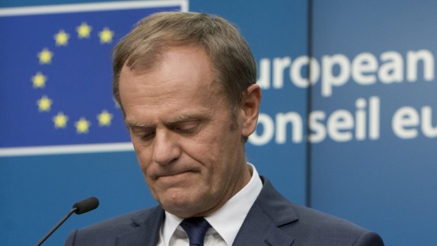 European Council President Donald Tusk.