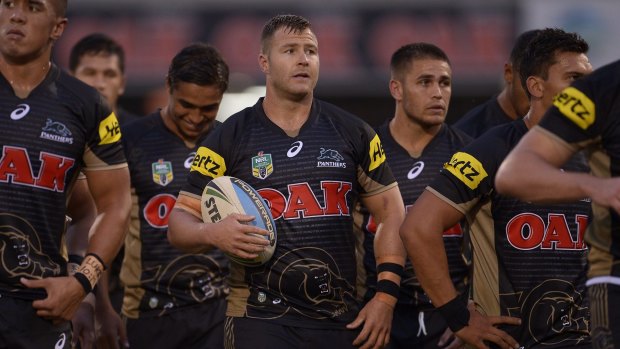 Sharks in his sights: Trent Merrin.