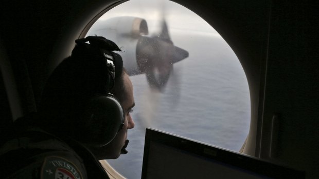 Flight officer Rayan Gharazeddine on board a Royal Australian Air Force Orion searches for the missing Malaysia Airlines flight in southern Indian Ocean, in 2014.