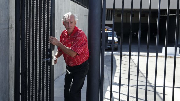 William "Billy" Walters walking out of the federal court house in Las Vegas: The high-roller gambler has been indicted in the insider trading saga.