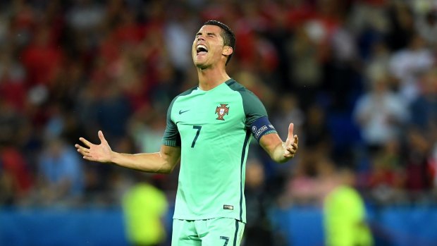 Cometh the hour, cometh the man: Cristiano Ronaldo lets out a scream on the final whistle of the semi-final.