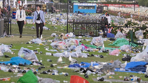 Piling up: the question remains whether anyone found the bin.