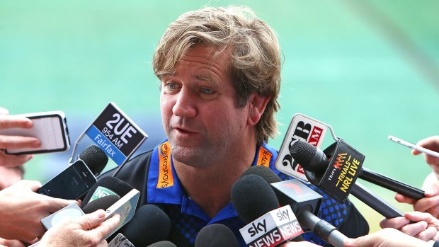 Warning heeded: Des Hasler is the first coach to breach the NRL's new rules on criticising referees.