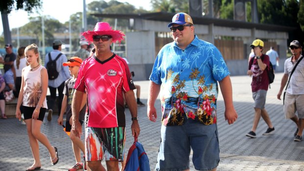 Not all fun and games: fans arrive for a BBL game last summer.