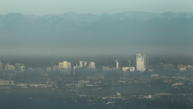 Air pollution over Christchurch: In 2012 the World Health Organisation estimated around 7 million people died as a result of air pollution exposure.
