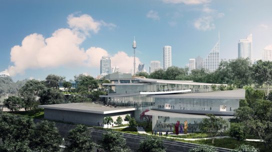 An artist's impression of the Sydney Modern project.