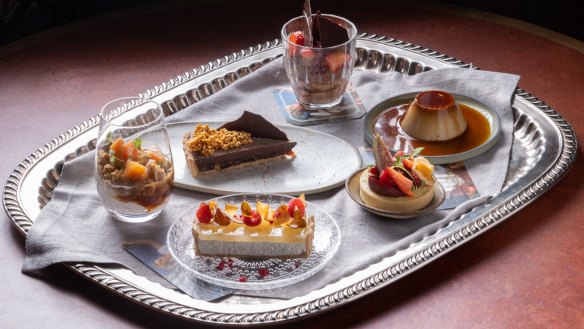 The dessert tray.