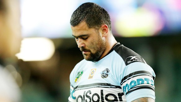 Heading home: Andrew Fifita.