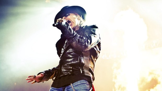 Axl Rose, the new lead singer of AC/DC.