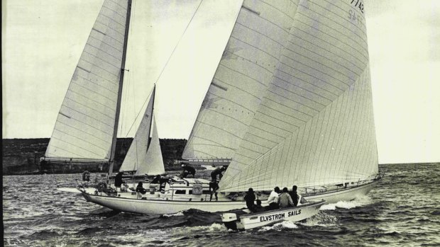 Blast from the past: Kialoa II pictured in 1971, the year Jim Kilroy claimed line honours.