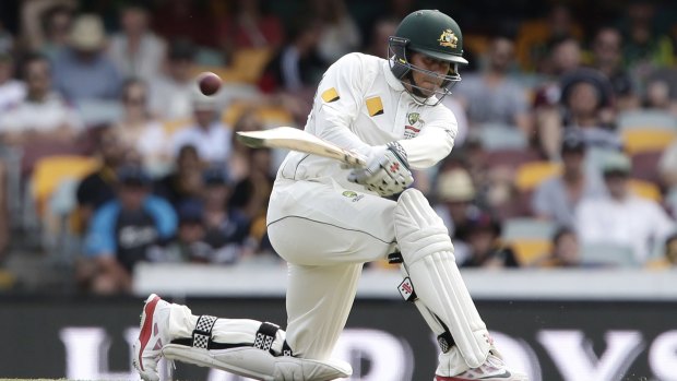 Australia's Usman Khawaja in action during the first Test against  New Zealand.