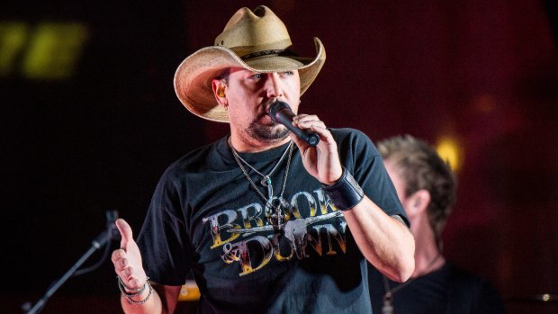 Country singer Jason Aldean was on stage when the shooting began.