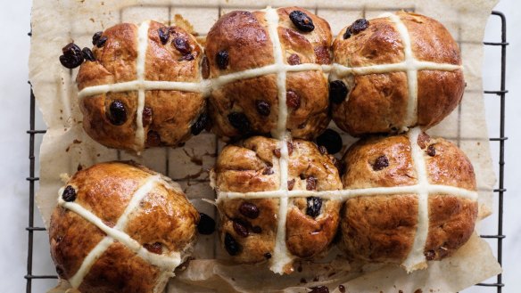 Andrew McConnell: 'I can't imagine Easter without these buns.'