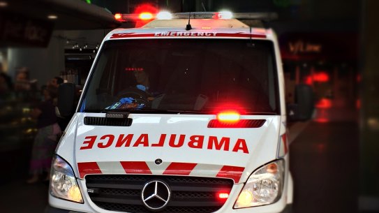 Ambulances attended the scene.