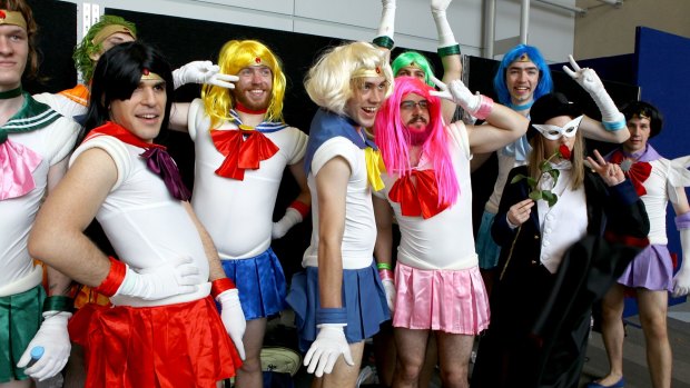 Some Queenslanders channel their inner Sailor Moon for the sci-fi expo.