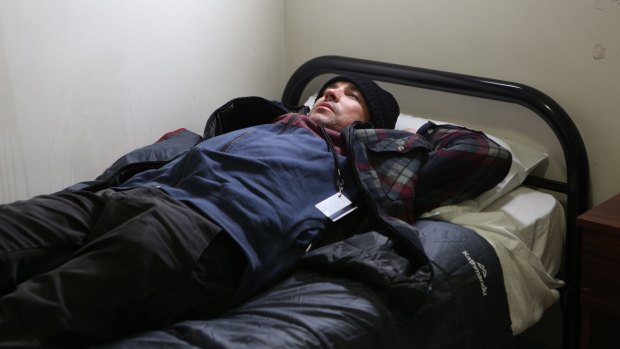 Tim Guest stayed in temporary crisis accommodation as part of his time on SBS documentary 'Filthy Rich and Homeless'.