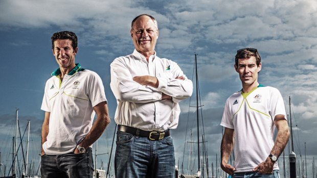 Peter Conde, centre, has been appointed as the new AIS boss.