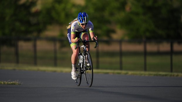 Canberra cyclist Gracie Elvin.