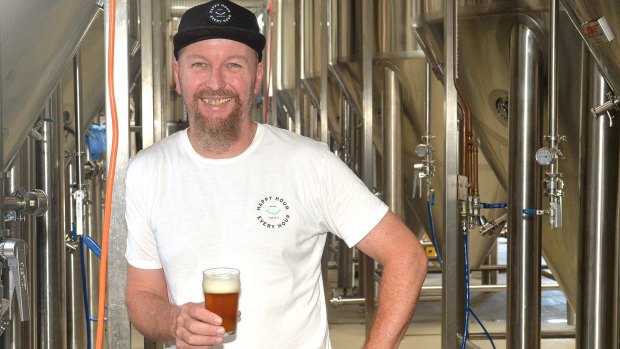 Balter Brewing's master brewer Scott Hargraves  at their Gold Coast brewhouse. 