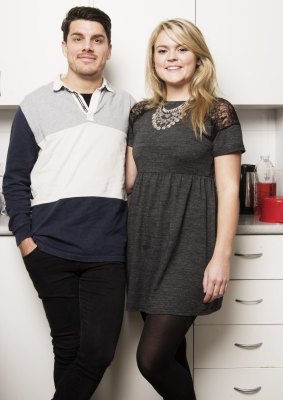 Alex Crespo and Cara Heasman, who have experienced "analysis paralysis" in their Bronte flat.
