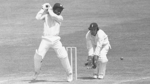 Roy Fredericks playing against England in 1976.