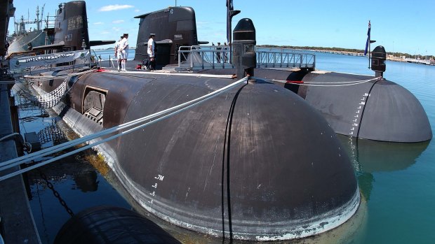 After several years of absence HMAS Collins returns to Fleet Base West. It is the first time ever that all the Collins Class submarines have been alongside Fleet Base West. 