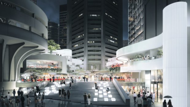 An artist's impression of the  MLC Centre in Sydney, which will undergo a redevelopment.