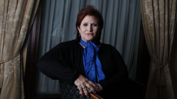 Carrie Fisher in Australia for her Wishful Drinking tour.