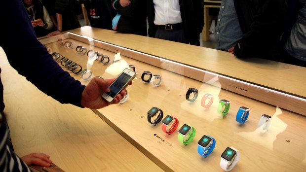 Sales of the company's new Apple Watch are expected to pick up strongly.