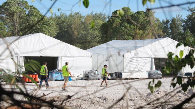 Almost 400 detainees are held on the island of Nauru.