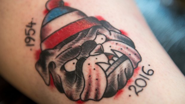 Brenton Holdsworth's new tattoo addition. 