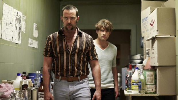Sullivan Stapleton as Pommie, left, with Alex Russell as Sparra in <i>Cut Snake</i>.