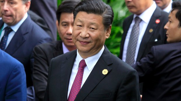 Chinese President Xi Jinping at the Asia-Pacific Economic Cooperation (APEC) Summit in Danang, Vietnam on Saturday.