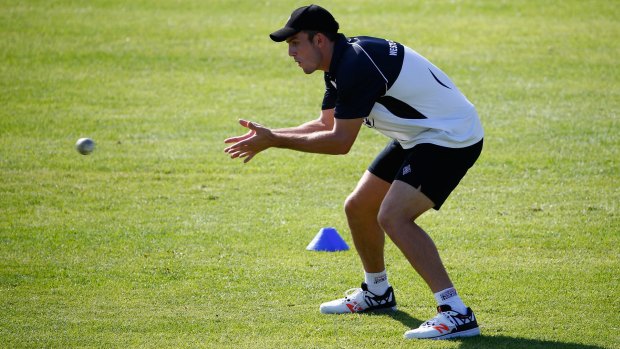 Fit for purpose: Mitch Marsh in training this week. 