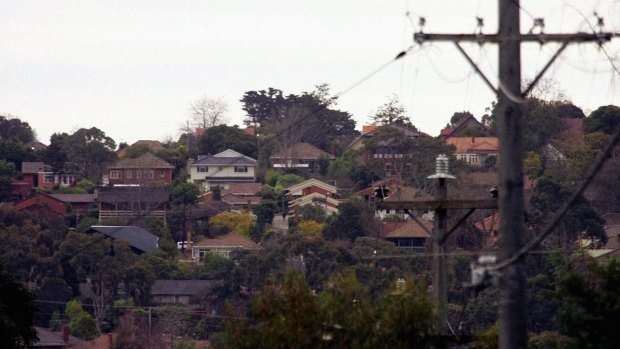 Trees enhance the landscape in one of Melbourne's leafy suburbs.