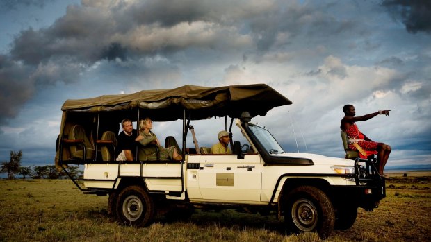 Tourists on safari: the Africa that too often comes to mind. 