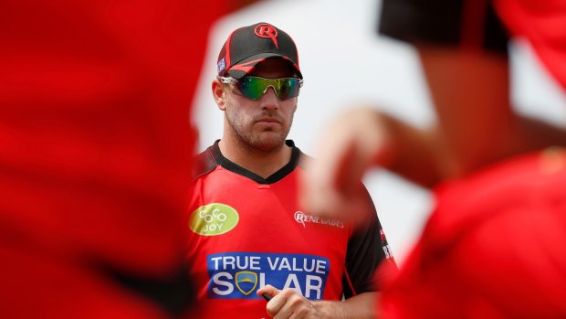 Aaron Finch of the Melbourne Renegades.