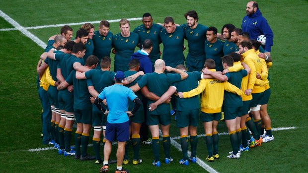 Joining together: The Wallabies are focused on creating memories they can all share.