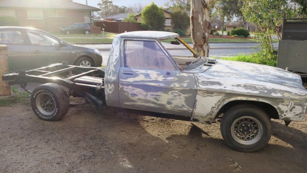 Kris Davis's 1982 Holden WD One Tonner ute. It needs a lot of love to be fully restored.



