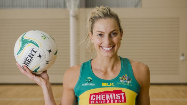 On the comeback trail: Former Diamonds captain Laura Geitz gave birth to her first child in February.
