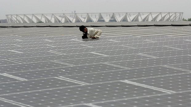 Solar panels are becoming more viable for Indian IT businesses.