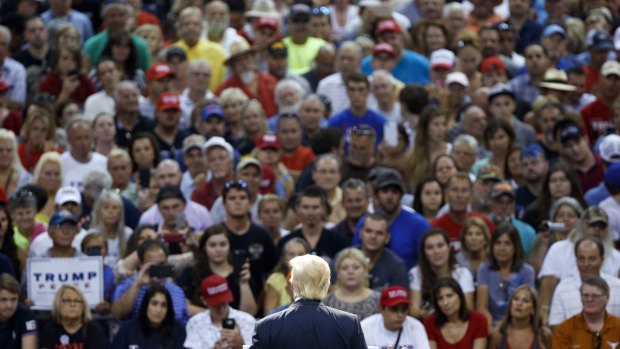 Donald Trump speaks to supporters in Florida last week.