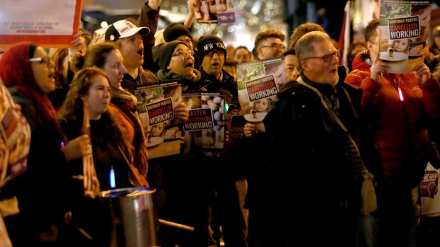 Crown workers took to the streets for their first public protests in 13 years.