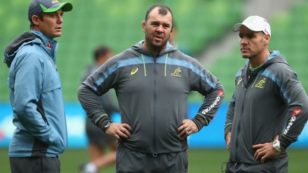 Easy fix: Nathan Grey is not concerned after the Wallabies' rout at the hands of the All Blacks.