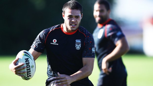 Mid-season switch: Tuimoala Lolohea trained with new side Wests Tigers on Monday, after securing a release from the New Zealand Warriors.