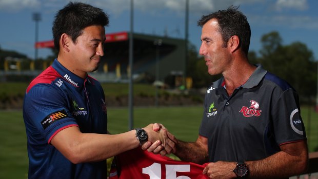 Sacked: Richard Graham, right, has been punted as Queensland Reds coach.