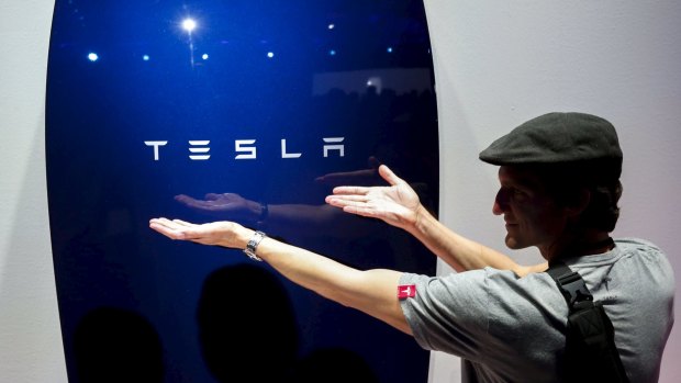 Plug in: The new Tesla Energy Powerwall Home Battery.