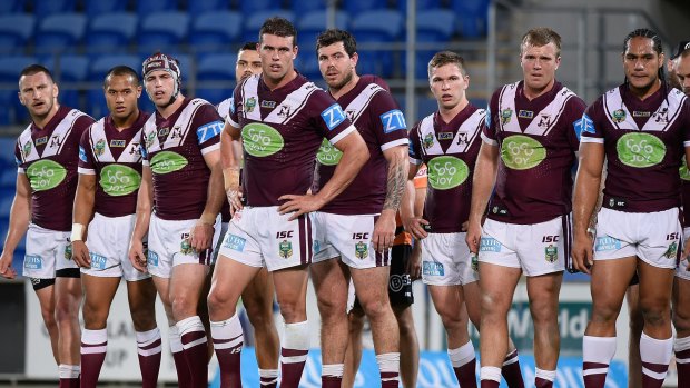 Sorry state: The 2016 Sea Eagles are on track to becoming the worst team in Manly's history.